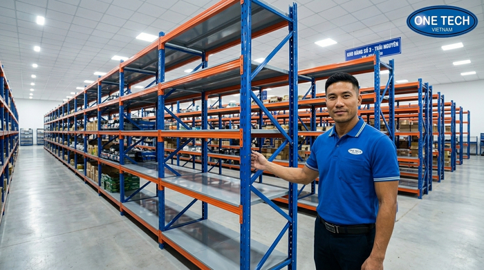 Kệ trung tải nối tiếp cho kho hàng Thái Nguyên Kệ trung tải nối tiếp tối ưu diện tích kho tại Thái Nguyên