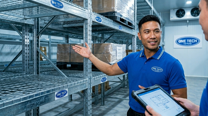 Quy trình lắp đặt kệ kho lạnh Thái Nguyên Quy trình khảo sát và lắp đặt kệ kho lạnh Thái Nguyên