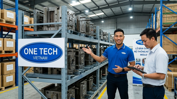 Bàn giao kệ lưu trữ khuôn công nghiệp