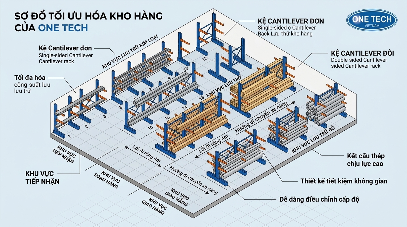 Bản vẽ bố trí kệ tay đỡ trong kho Bản vẽ bố trí kệ tay đỡ trong kho giúp tối ưu lối đi và sức chứa