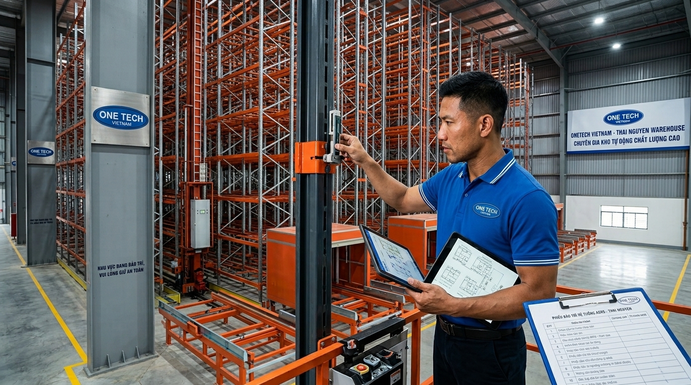 Bảo trì kệ kho ASRS Thái Nguyên Bảo trì hệ thống kệ kho ASRS Thái Nguyên sau lắp đặt