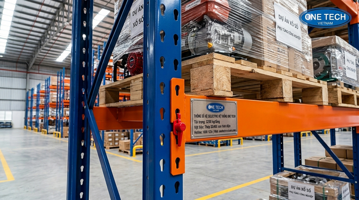 Thanh beam kệ chịu tải nặng Sông Công cho kho pallet