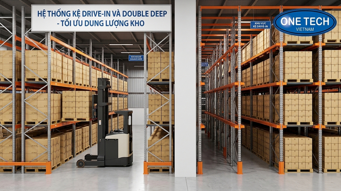 Kệ Drive In và Double Deep tăng mật độ lưu trữ tại Thái Nguyên