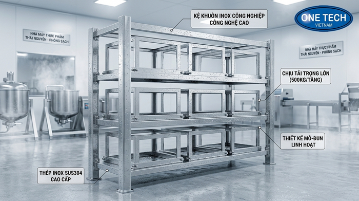 Kệ khuôn inox tại Thái Nguyên cho môi trường ẩm