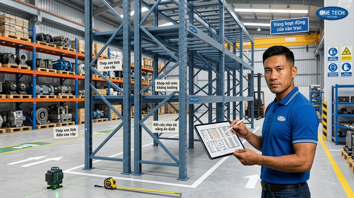 Khảo sát kỹ thuật kho Stacker-Crane Thái Nguyên Khảo sát mặt bằng trước khi lắp đặt Stacker-Crane Thái Nguyên