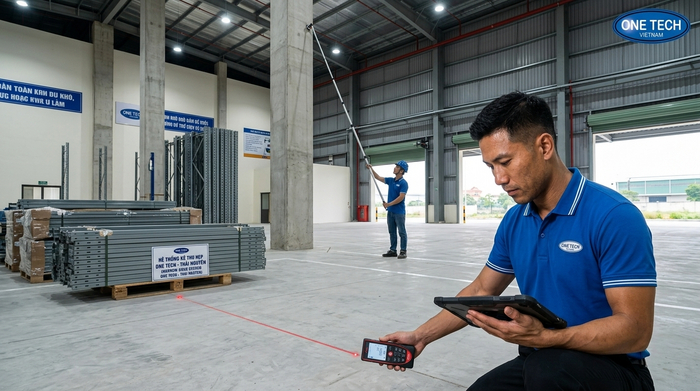 Khảo sát kho lắp kệ narrow aisle Thái Nguyên Khảo sát kho trước khi lắp kệ narrow aisle tại Thái Nguyên