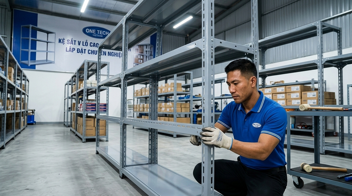 Đội ngũ kỹ thuật lắp đặt kệ sắt v lỗ Đội ngũ kỹ thuật lắp đặt kệ sắt v lỗ