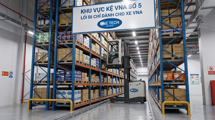 Ray dẫn hướng kệ VNA Thái Nguyên Ray dẫn hướng xe nâng trong hệ kệ VNA tại Thái Nguyên