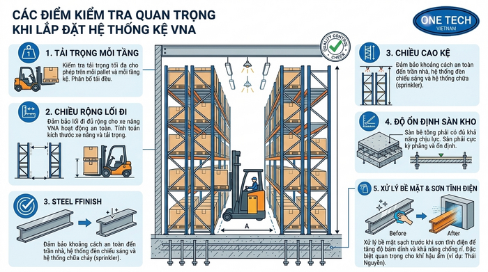Thông số kỹ thuật kệ VNA Thái Nguyên Bảng thông số kỹ thuật cần kiểm tra khi lắp kệ VNA Thái Nguyên