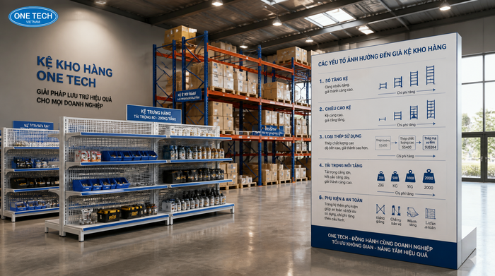 Báo giá kệ kho logistics Thái Nguyên theo layout kho