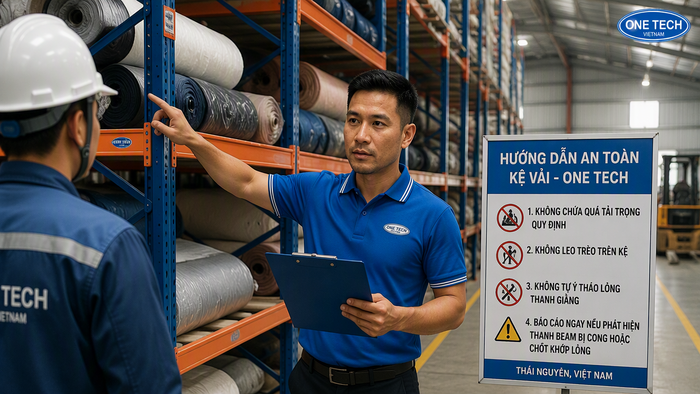 Đào tạo quy trình vận hành kệ kho vải Thái Nguyên