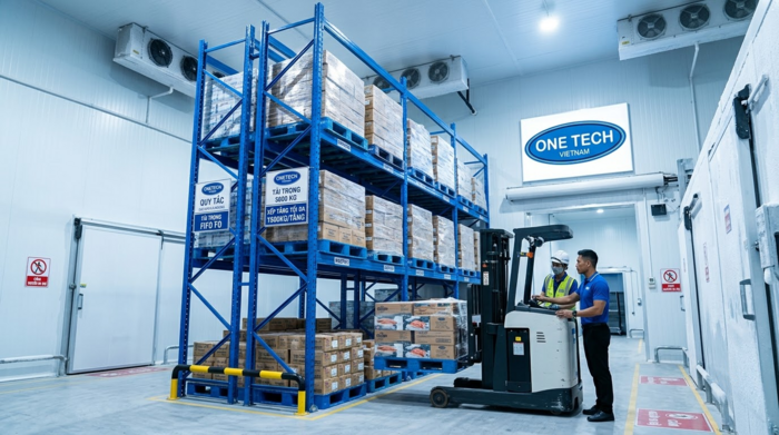 Đào tạo vận hành xe nâng trong kho thực phẩm