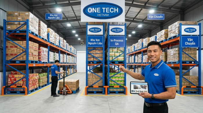 Kệ Selective cho kho pallet thực phẩm tại Thái Nguyên
