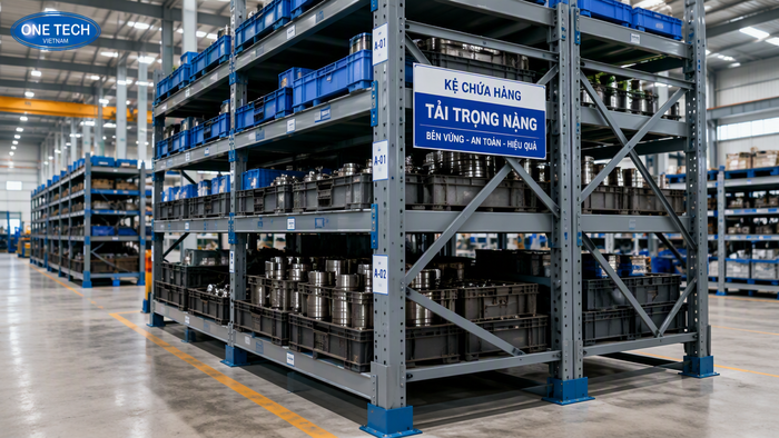 Stacking rack công nghiệp cho kho nhà máy tại Sông Công Thái Nguyên