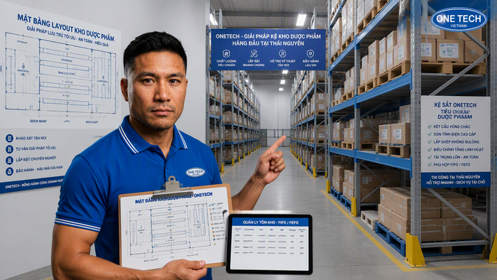 Tư vấn kệ kho dược phẩm Thái Nguyên OneTech Tư vấn kệ kho dược phẩm Thái Nguyên bởi OneTech