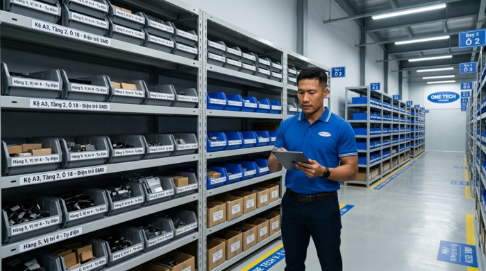 Tư vấn kệ kho linh kiện điện tử Thái Nguyên OneTech Tư vấn kệ kho linh kiện điện tử Thái Nguyên bởi OneTech