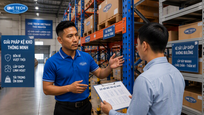Tư vấn thiết bị nhà kho Thái Nguyên trực thuộc OneTech