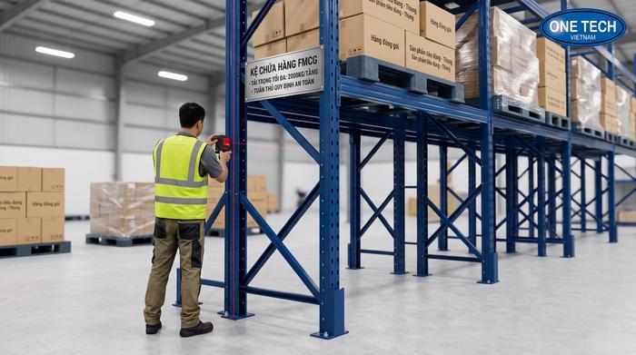 Lắp đặt kệ kho FMCG an toàn tại Thái Nguyên