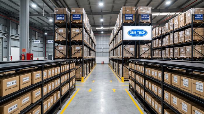 Lắp đặt kệ kho siêu thị Thái Nguyên bởi OneTech Group