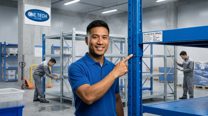 OneTech tư vấn kệ kho thủy hải sản Thái Nguyên OneTech tư vấn kệ kho thủy hải sản Thái Nguyên chống rỉ và tối ưu lưu trữ