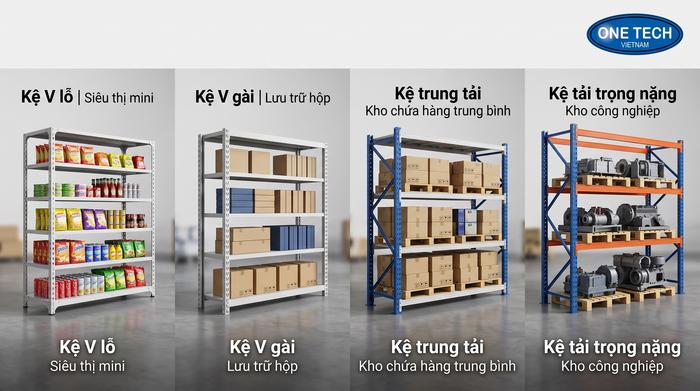 So sánh các loại kệ kho siêu thị Thái Nguyên