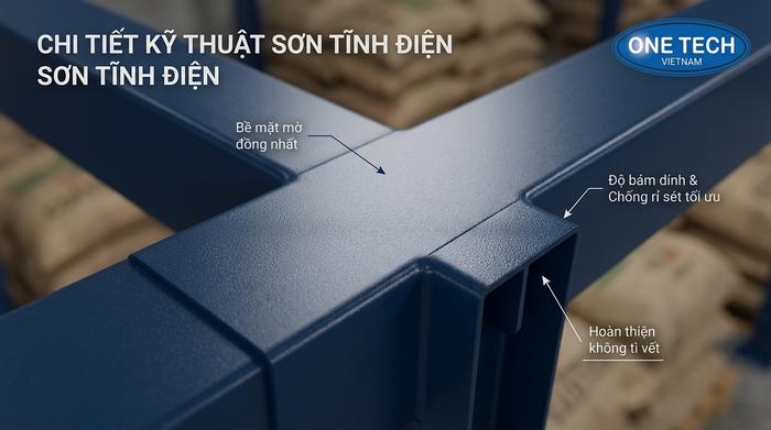 Vật liệu kệ kho cà phê sơn tĩnh điện Bề mặt sơn tĩnh điện của kệ kho cà phê chống gỉ