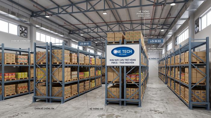 Thiết kế kệ kho FMCG theo mặt bằng tại Thái Nguyên
